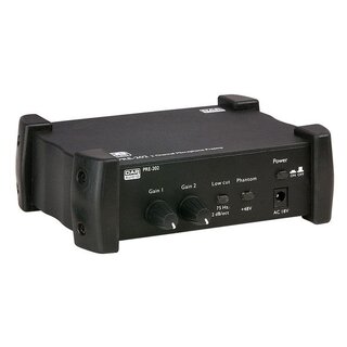 DAP Audio PRE202 Preamp 2 Channel Microphone Preamp +48V