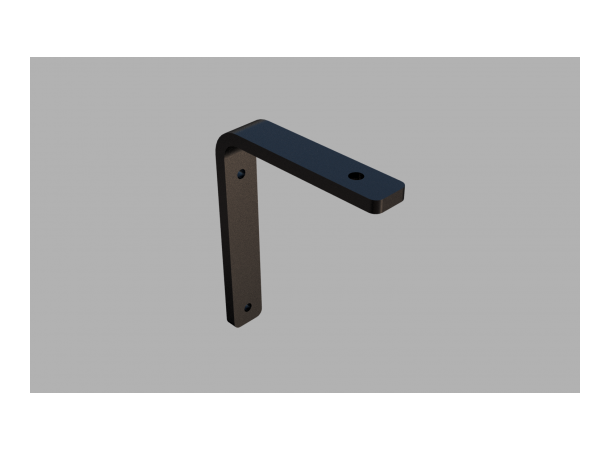 FlexRail veggbrakett L-shape 8mm stål