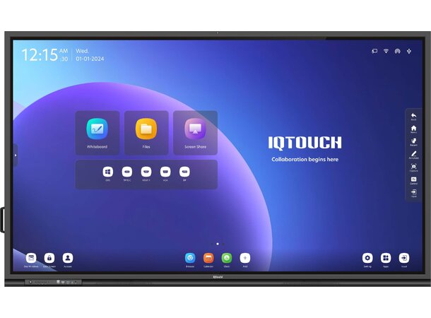 IQTouch HA1100 Pro 86" 40p touch, 4K, Android 13, AI Camera 