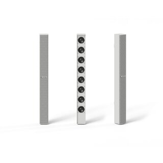 KGEAR GF82W Line Array Satellite Column 8x2" 16 Ohm White