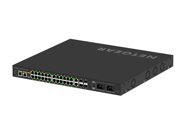 NETGEAR AV Line M4250-26G4F-PoE++ 24 port (24x PoE++ 1440W), 4xSFP Managed 