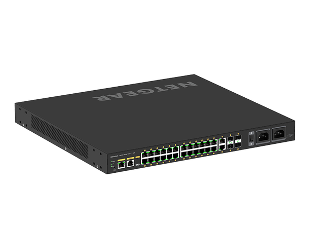 NETGEAR AV Line M4250-26G4F-PoE++ 24 port (24x PoE++ 1440W), 4xSFP Managed 