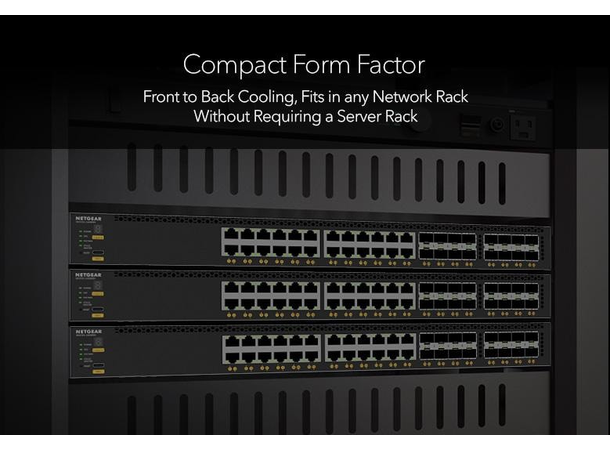 NETGEAR AV Line M4350-24X8F8V PoE++ 280W 24x10G PoE++,8xSFP+, 8xSFP28 25G Managed 