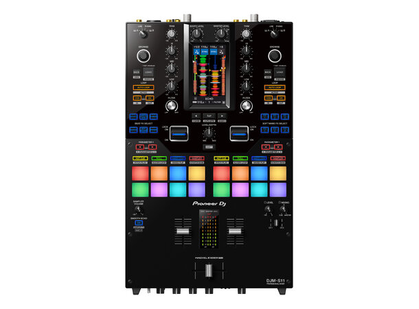 Pioneer DJ DJM-S11 To-kanals battle-mixer for Serato DJ.