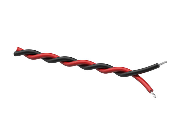 Procab PR4402 Twisted  cable 2x0,50mm² black-red 100m 