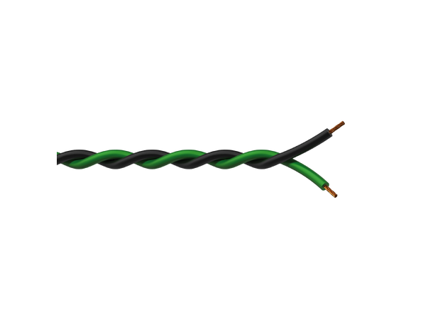Procab PR460X, 100m, sort & grønn Høyttalerkabel, 2 x 1 mm² - 17 AWG 