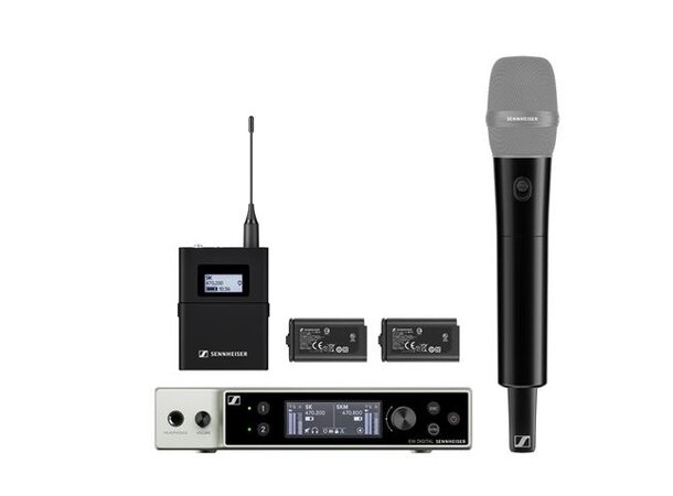 Sennheiser EW-DX SK/SKM Base Set (R1-9) Digital wireless beltpack/handheld set u 