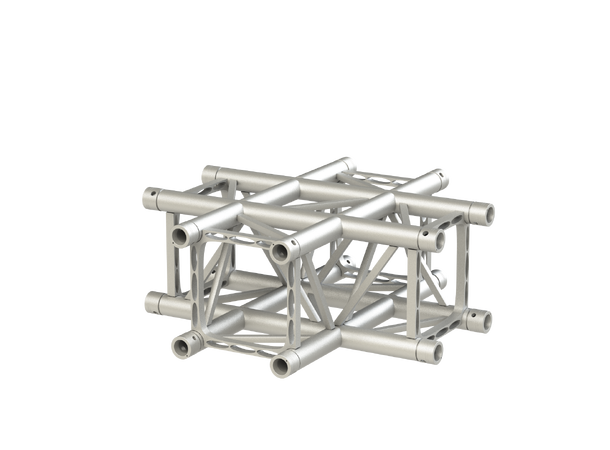 Sixty82 TPM29S Firkant, hjørne 4-veis cross, aluminium 