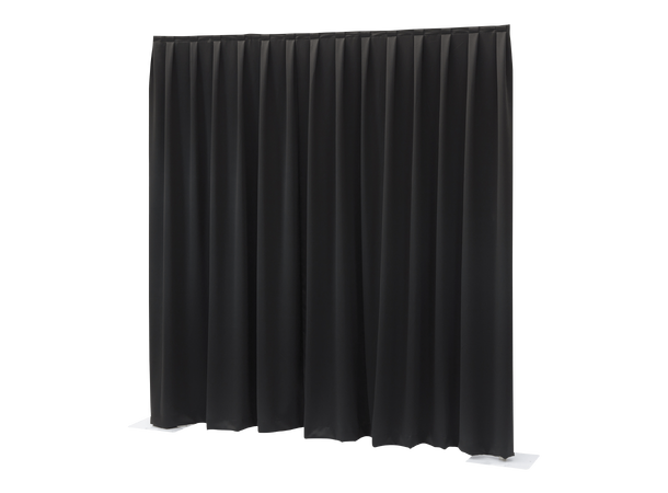 Wentex Molton 300g 330x300cm Sort Pipe & Drape m/fold 