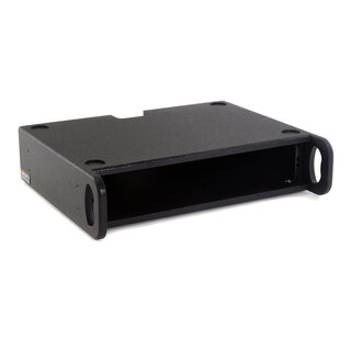 FS API2U35 Studiorack 2uni 35cm dybde Svarlakkert treverk med luke bak