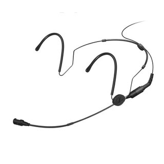 Sennheiser HSP 2-ew, Sort, 3,5mm Prof. omni-directional condens headmic