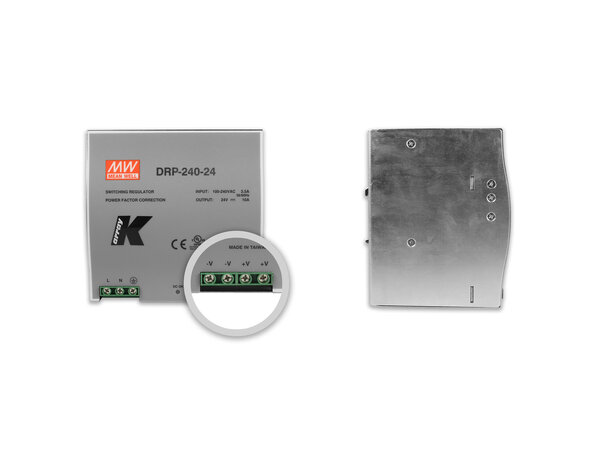 K-Array K-AL240 DIN rail PS 12 Tornado(full power)24 Tornado(bckgrnd 