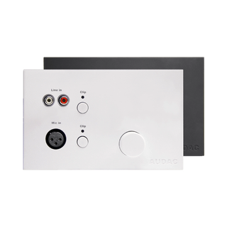 Audac WP523, Kontrollpanel RM523 - Hvit Veggpanelkontroller for LX523MK2