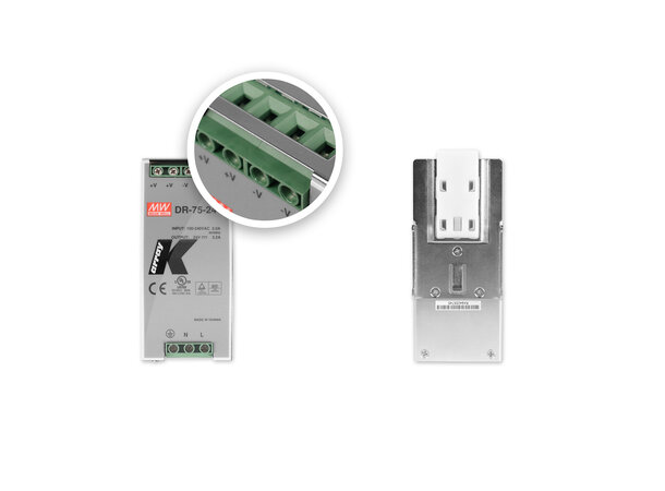 K-Array K-AL75 DIN rail PS 3 Tornado(full power) 6 Tornado(bckgrnd) 