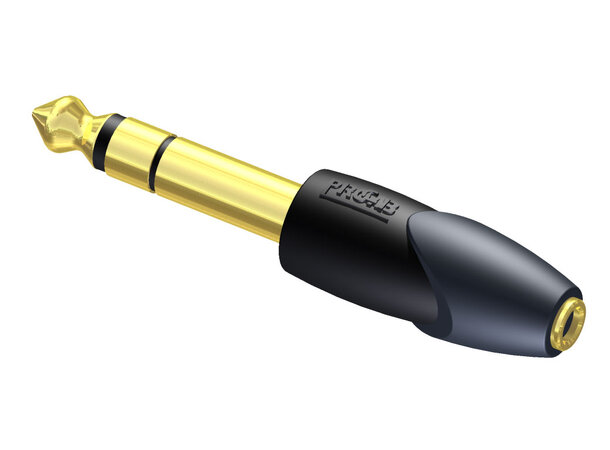 Procab CLP206 Overgang Adapter 3,5mm hun til 6,3mm han 