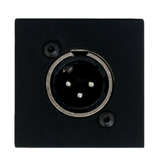 Caymon CP45XLM, XLR Han - Sort Tilkoblingspanel for XLR 45*45mm