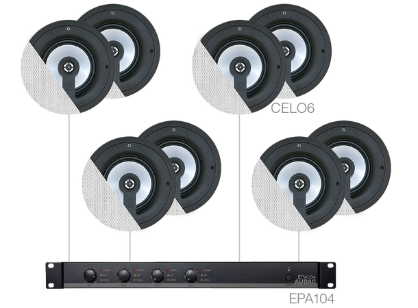 SENSO6.8, 8x Celo6 + EPA104 Installasjonspakke - 120m2