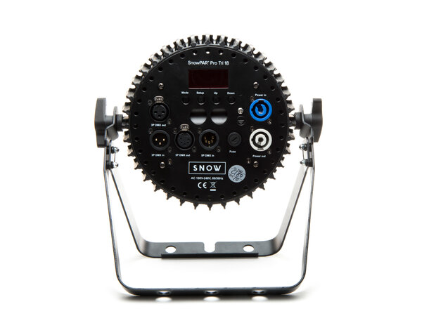 SnowPAR Pro Tri 18 18 x 3W RGB LED Powercon I/O,3&5 Pin DMX 