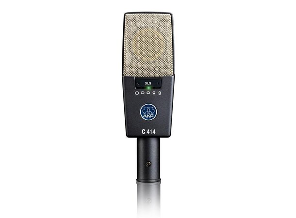 AKG C414 XLS mikrofon, stormembran ink koffert og oppheng 