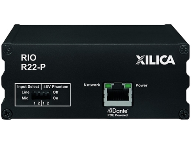 Xilica RIO 2x2  I/O Dante breakout box