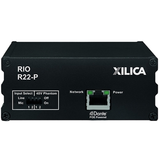Xilica RIO 2x2  I/O Dante breakout box