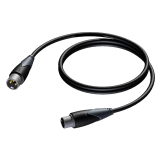 Procab CLD953 DMX-AES 110Ohm 3 pin  1,5m HQ, XLR han/hun AES digital kabel