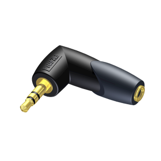 Procab CLP204 vinklet 3.5mm adapter 90° vinklet 3.5mm stereoadapter