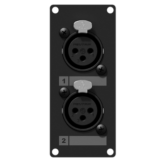 Caymon Casy 1 space with 2x XLR female 1 space with 2x xlr female to 3-pin