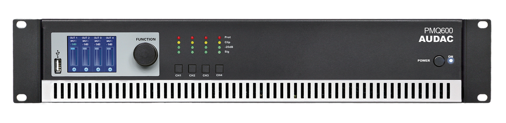 [PMQ600] Audac PMQ600 4-kanal 100V