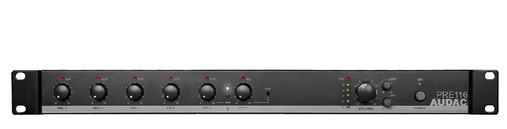 [PRE116] Audac PRE116 19" mikser med Bluetooth®