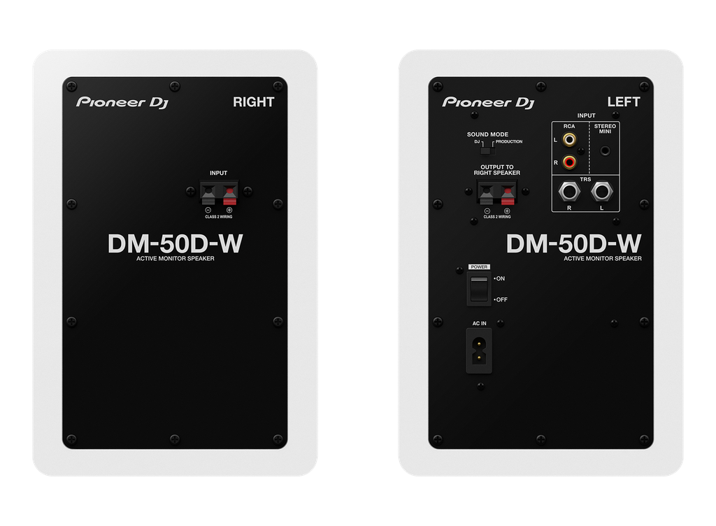Pioneer DJ DM-50D-W, hvit