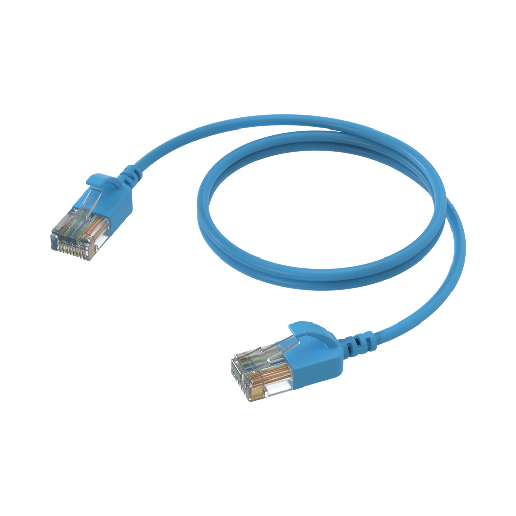 Procab CSD560, CAT6A, blå, 0.5m