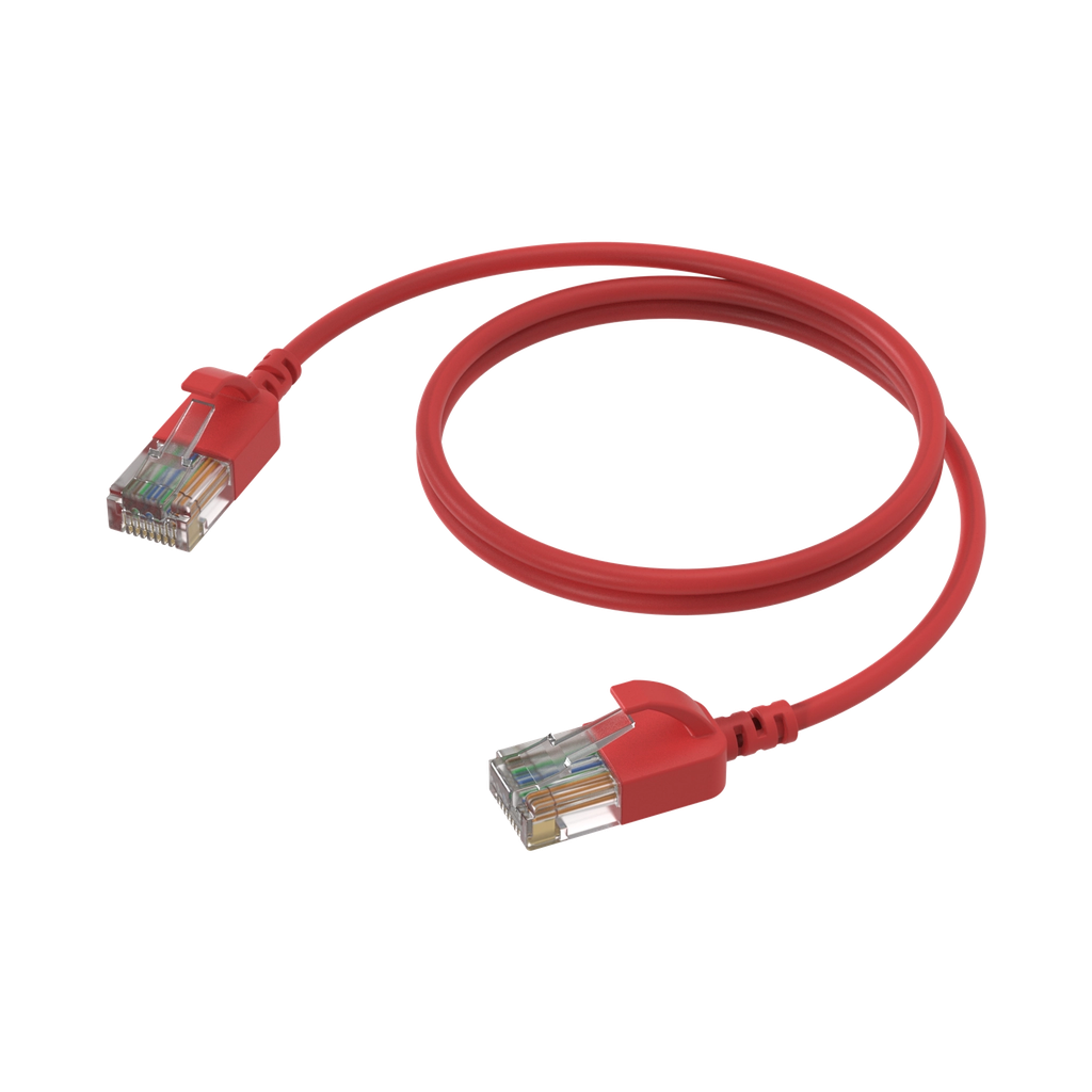 Procab CSD560, CAT6A, rød, 0.15m