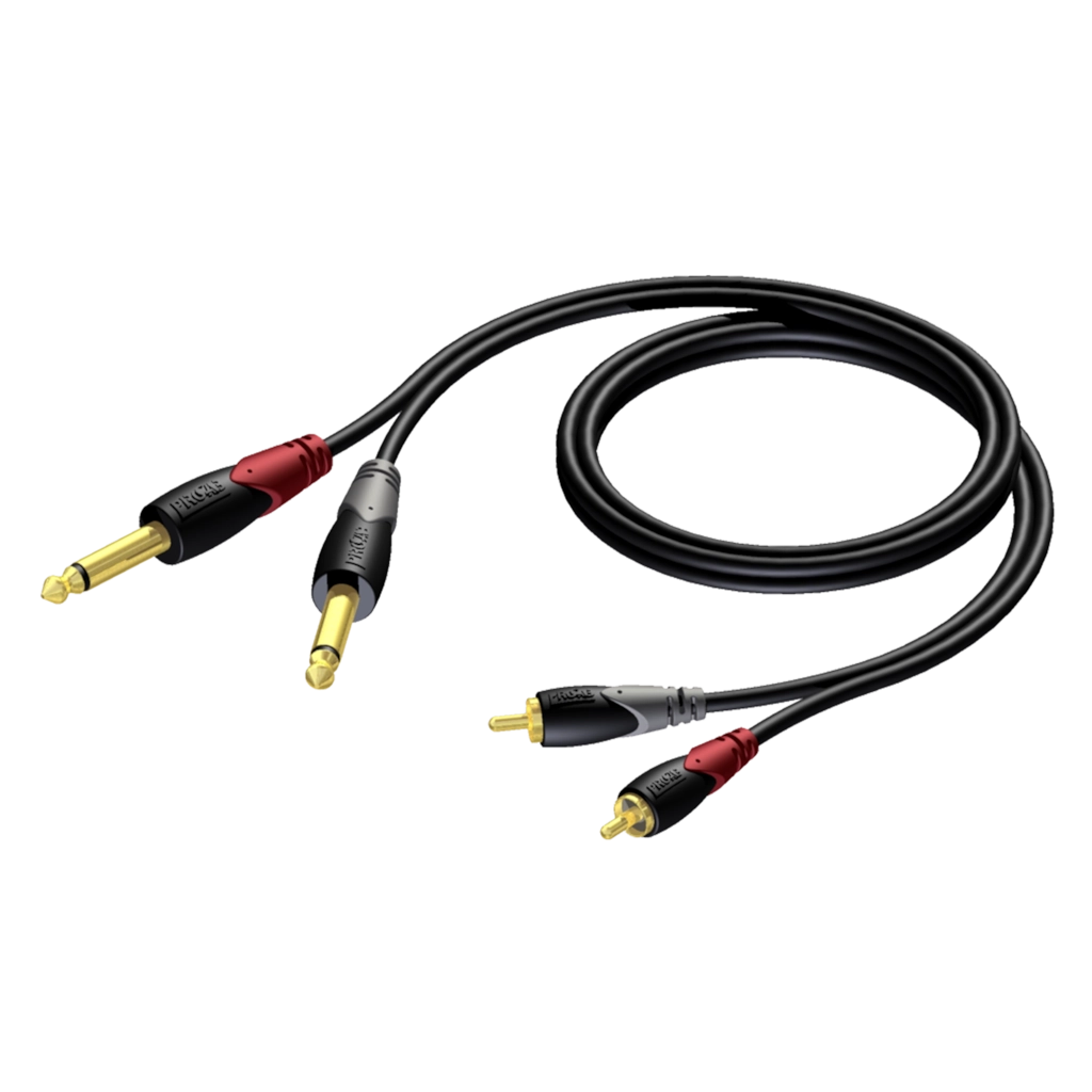Procab CLA631 2xJack Mono 2xRCA M/M 5m