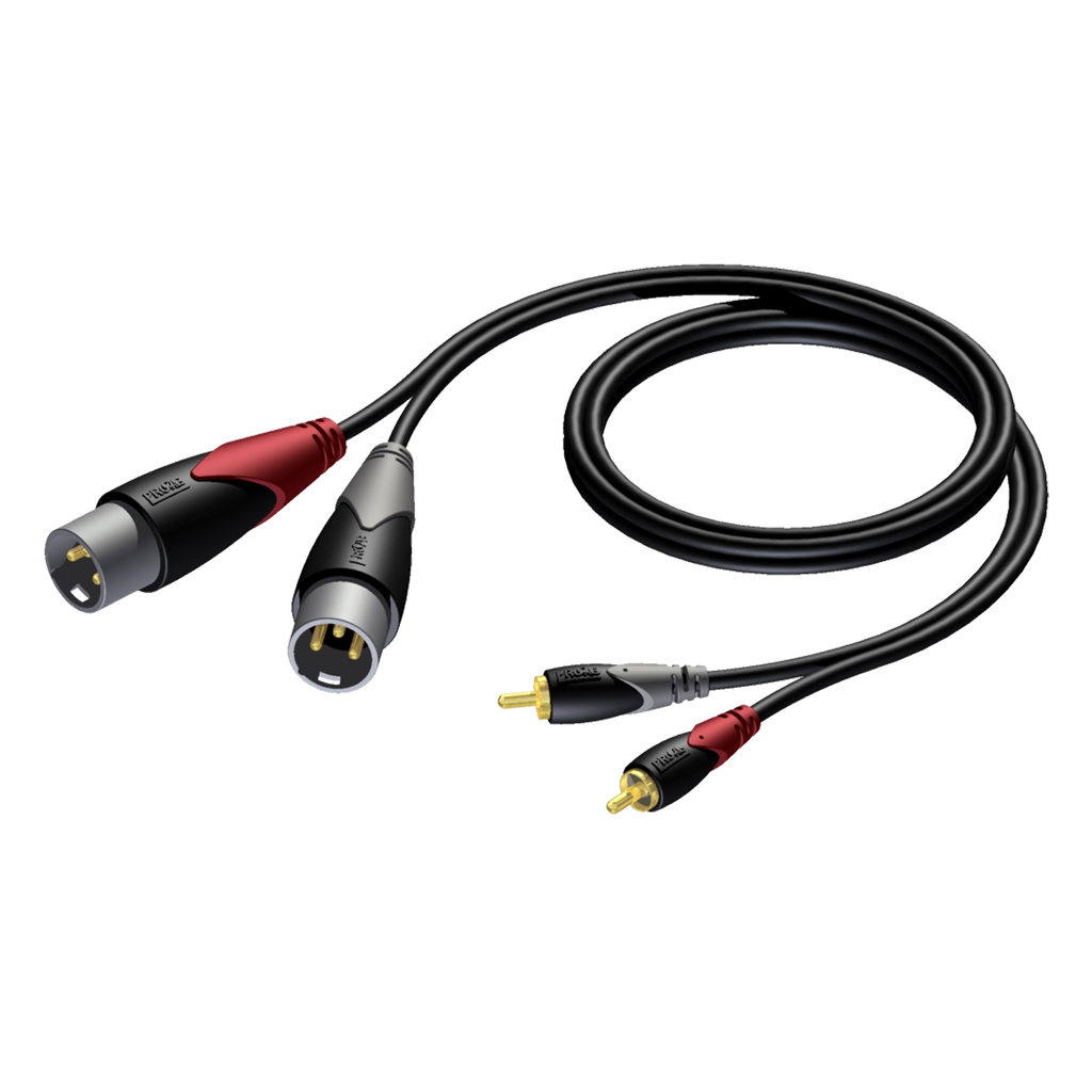 Procab CLA701 2xXLR 2xRCA han-han  3 m.