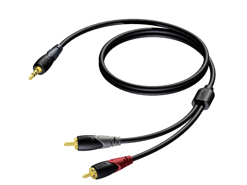 [CLA711/1.5] Procab CLA711/1.5 minijack-2x Rca 1,5m
