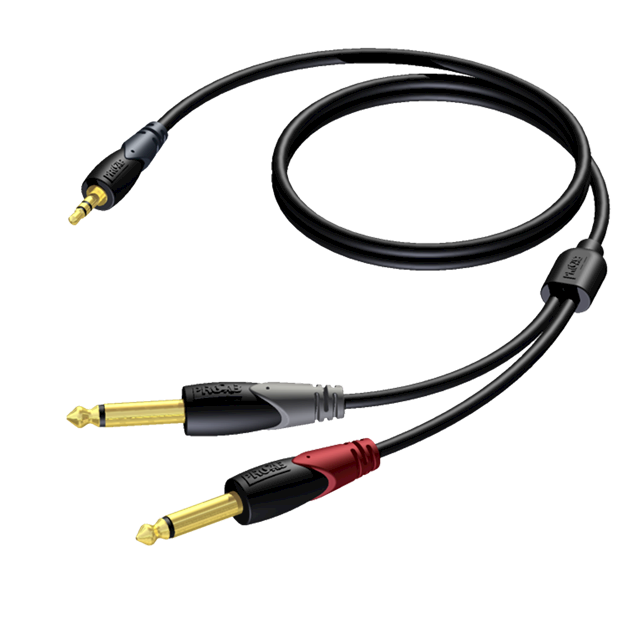 Procab CLA713 3,5 mm - 2 x Jack Mono 1,5