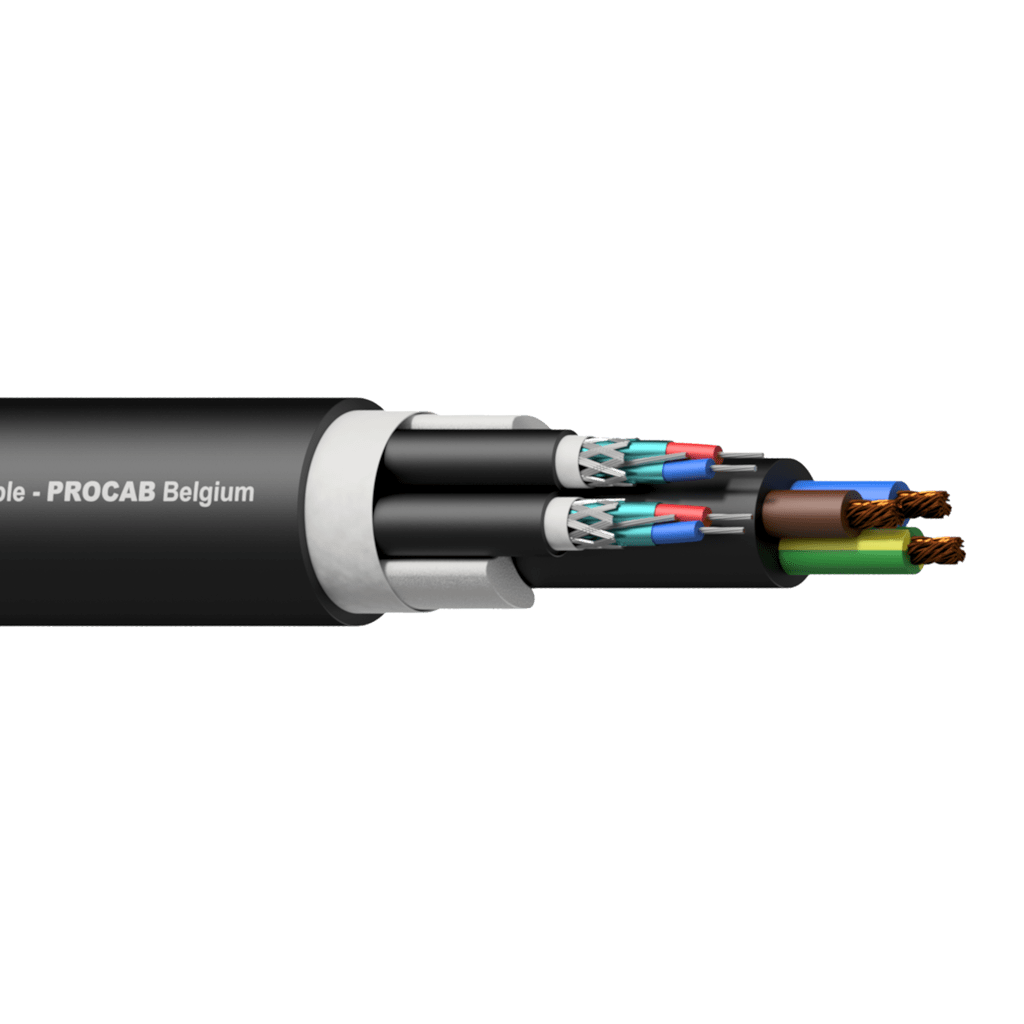 [PAC252/1] Procab PAC252 Hybrid 2xSignal+Power 100m