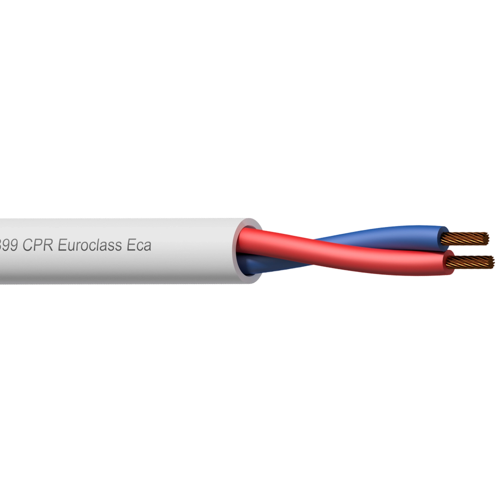 Procab BLS225-ECA 2x2.5mm² 100M (hvit)