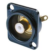 [NF2DB9] Neutrik Phono (Hvit) for D-panel Svart