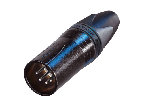 [NC5MXX-BAG] Neutrik 5 pin XLR Han - Sort