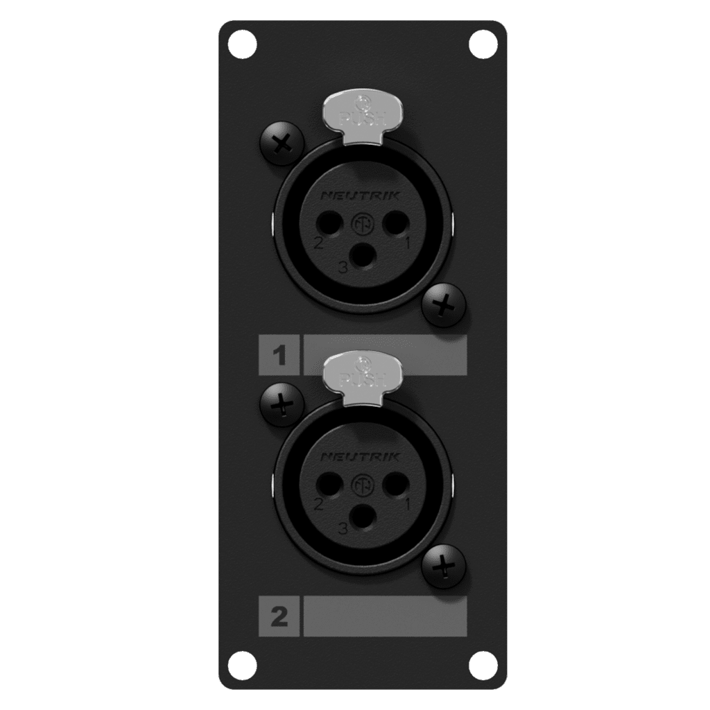 Caymon Casy 1 space with 2x XLR female