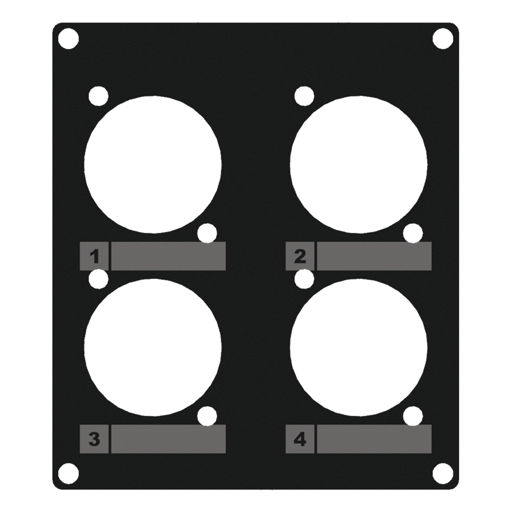 Caymon Casy 2 space coverplate 4x D-size