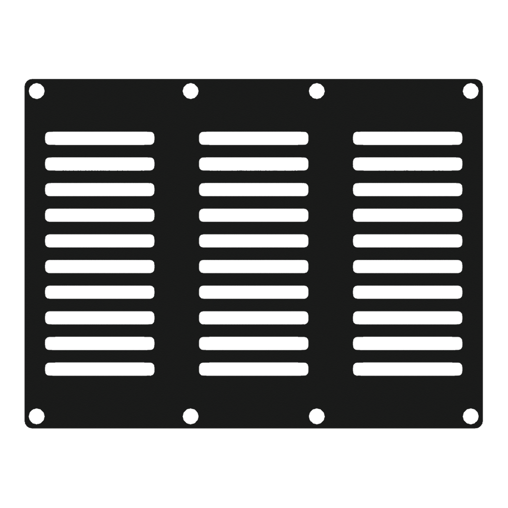 Caymon Casy 3 space vented blind plate
