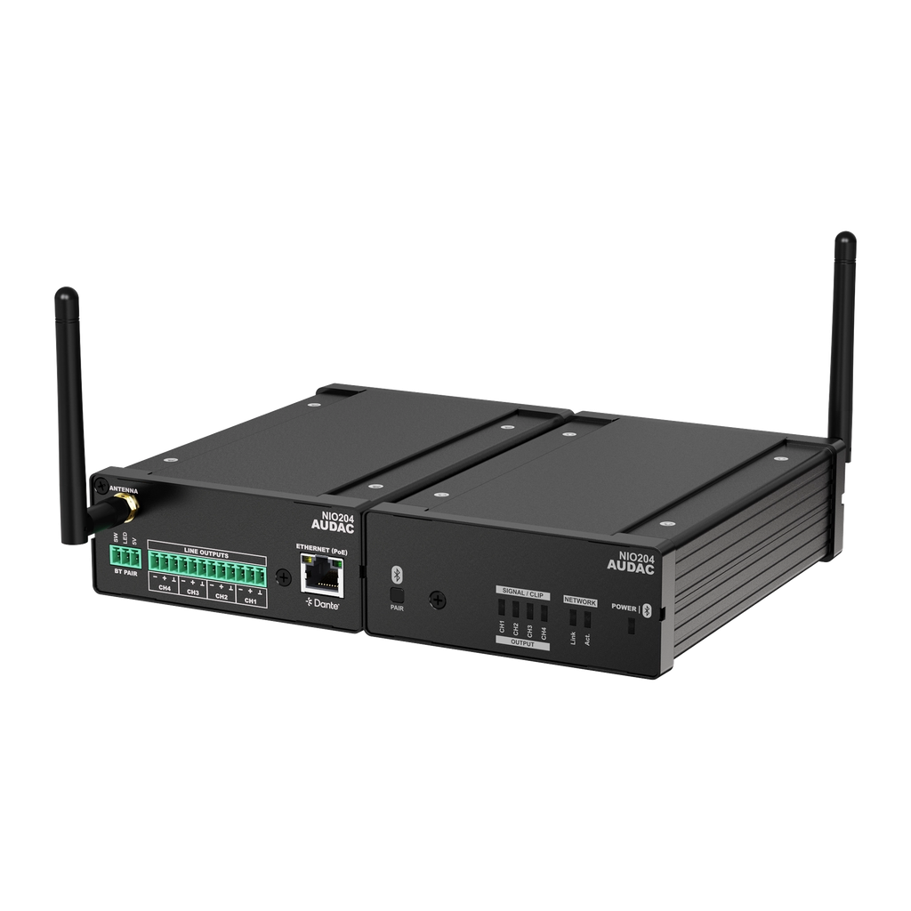 Audac NIO204 Dante™ breakout box, 4 ut