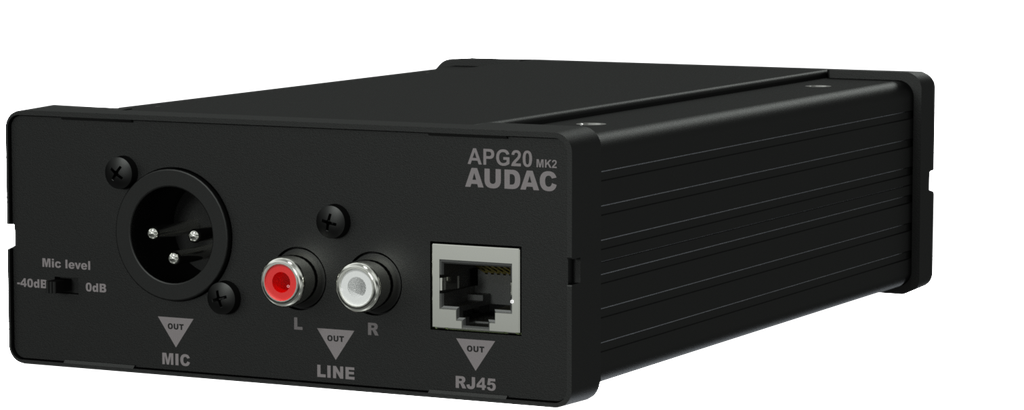 Audac APG20MK2, Lyd over CAT