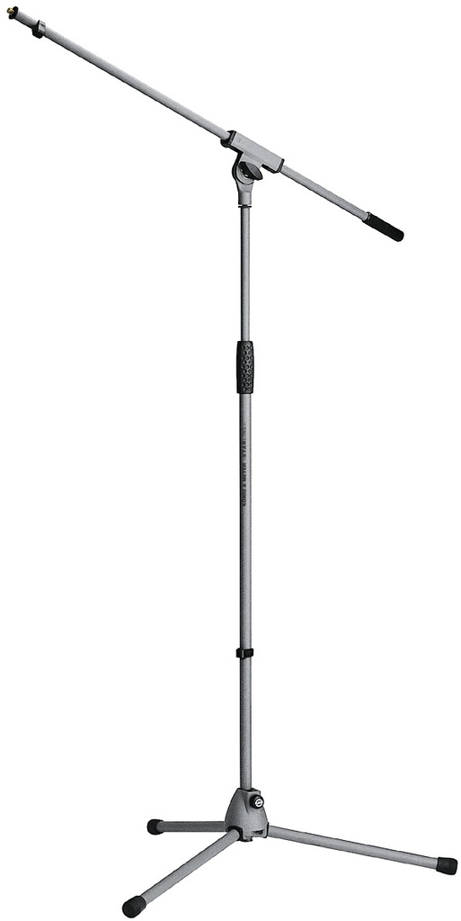 [2106030087] K&M Mikrofonstativ med galge, grå