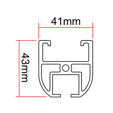 Doughty Teppeskinne 3m Sort