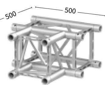 Sixty82 TPM29S Firkant, T-joint